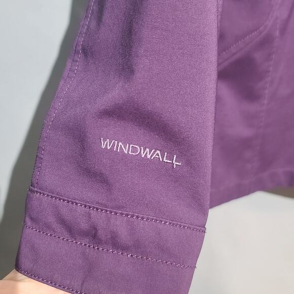 The North Face Women’s Parkslope WindWall Softshell Jacket Medium Purple GUC - Picture 5 of 7
